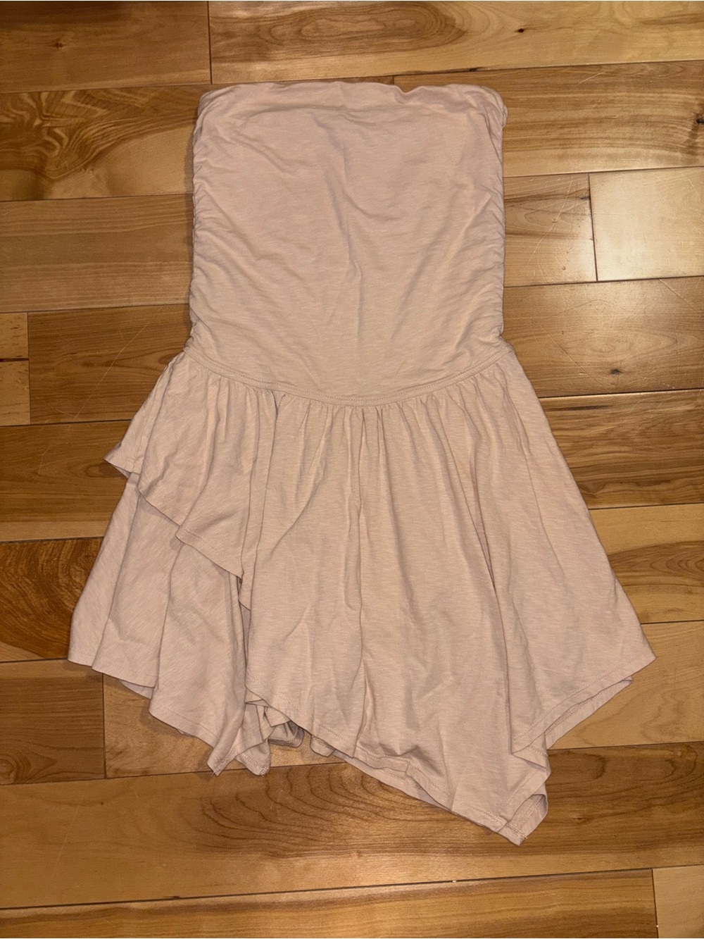 Aerie Asymmetrical Strapless Dress